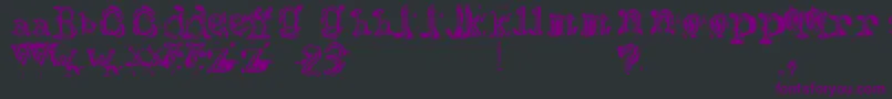 Bracille Font – Purple Fonts on Black Background
