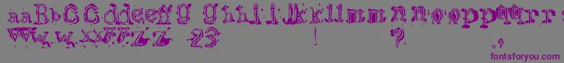 Bracille Font – Purple Fonts on Gray Background