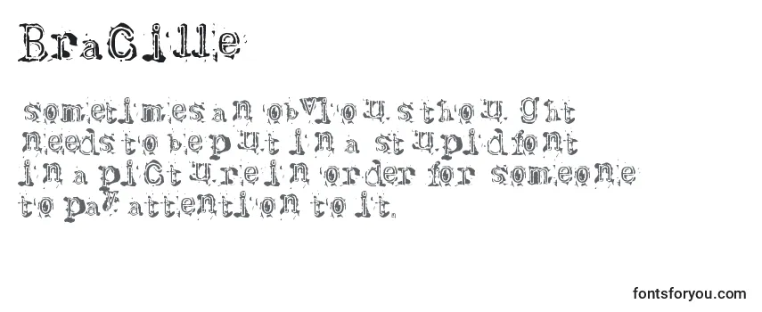 Шрифт Bracille (121983)