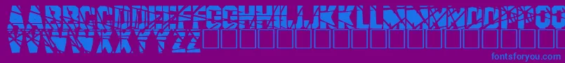 BRAD Font – Blue Fonts on Purple Background