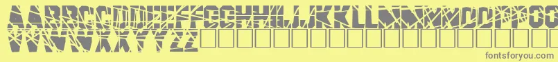 BRAD Font – Gray Fonts on Yellow Background