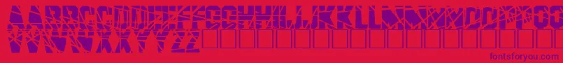 BRAD Font – Purple Fonts on Red Background