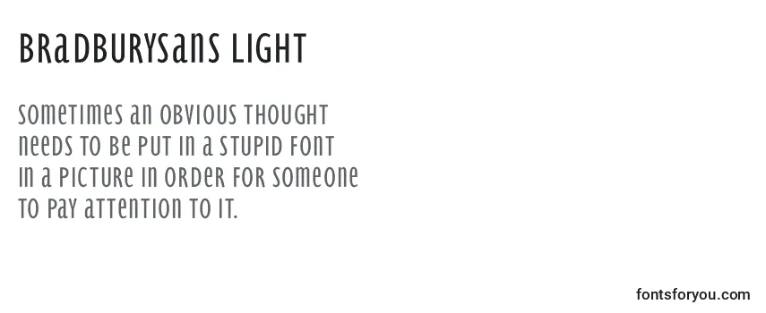 BradburySans Light Font