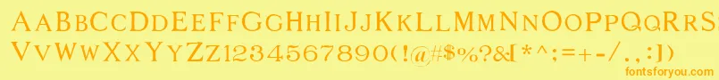 More about Middages Font Middages Font – Orange Fonts on Yellow Background