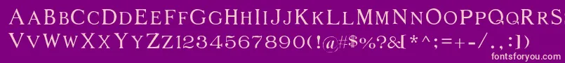 Middages Font – Pink Fonts on Purple Background