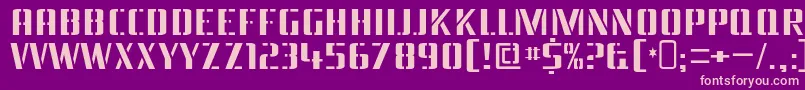 braeside lumberboy Font – Pink Fonts on Purple Background