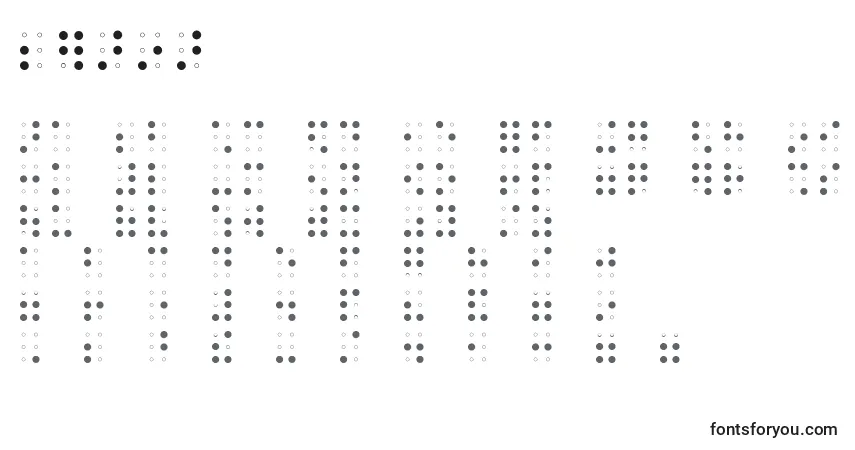 Шрифт BRAIA    – алфавит, цифры, специальные символы
