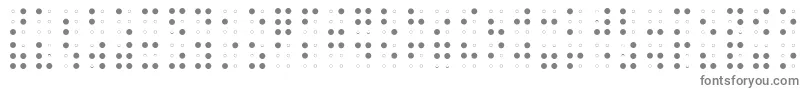 BRAIA   -fontti – harmaat kirjasimet valkoisella taustalla