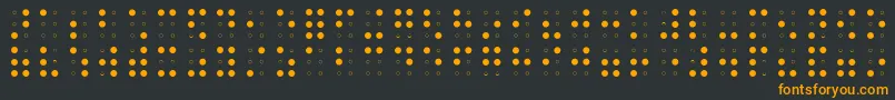 フォントBRAIA    – 黒い背景にオレンジの文字