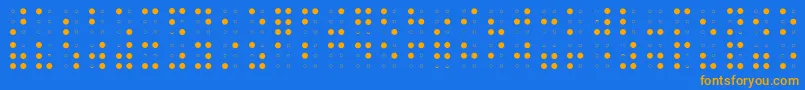BRAIA    Font – Orange Fonts on Blue Background