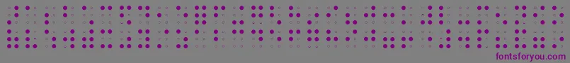 BRAIA    Font – Purple Fonts on Gray Background