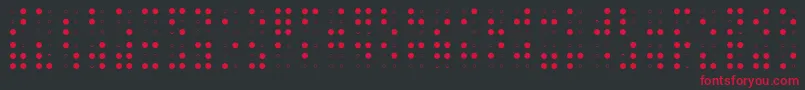BRAIA    Font – Red Fonts on Black Background