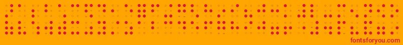 BRAIA    Font – Red Fonts on Orange Background