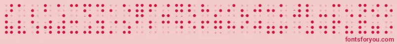 BRAIA    Font – Red Fonts on Pink Background