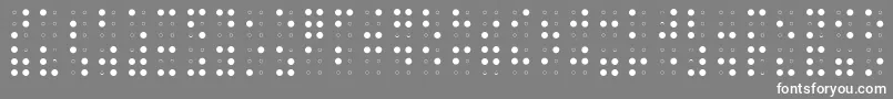 フォントBRAIA    – 灰色の背景に白い文字