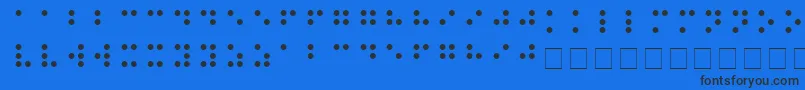 More about BRAILLE Font BRAILLE Font – Black Fonts on Blue Background