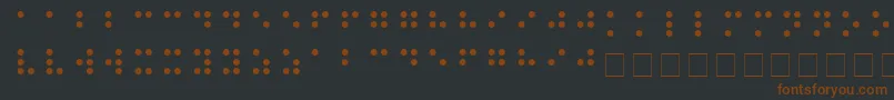 Más sobre la fuente BRAILLE fuente BRAILLE – Fuentes Marrones Sobre Fondo Negro