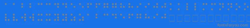 More about BRAILLE Font BRAILLE Font – Gray Fonts on Blue Background