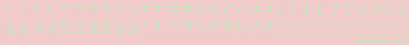 Подробнее о шрифте BRAILLE Шрифт BRAILLE – зелёные шрифты на розовом фоне