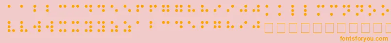 Más sobre la fuente BRAILLE fuente BRAILLE – Fuentes Naranjas Sobre Fondo Rosa