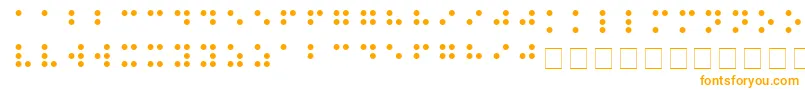 Шрифт BRAILLE – оранжевые шрифты