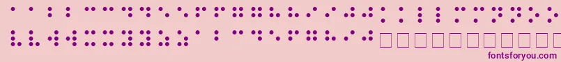 Подробнее о шрифте BRAILLE Шрифт BRAILLE – фиолетовые шрифты на розовом фоне