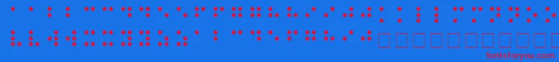 Подробнее о шрифте BRAILLE Шрифт BRAILLE – красные шрифты на синем фоне