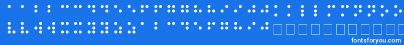 Lisätietoja BRAILLE-fontista BRAILLE-fontti – valkoiset fontit sinisellä taustalla