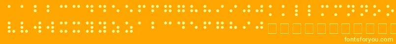 En savoir plus sur la police BRAILLE Police BRAILLE – polices jaunes sur fond orange