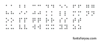 Шрифт BRAILLE