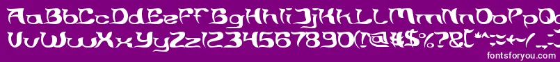 フォントBrain Storm – 紫の背景に白い文字