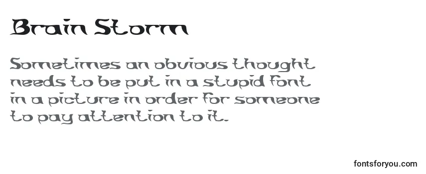Brain Storm Font