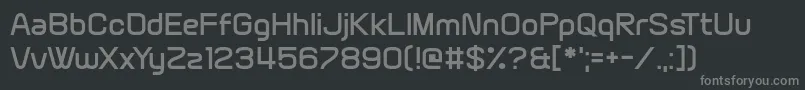 Brain Wants Font – Gray Fonts on Black Background