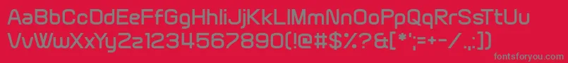 フォントBrain Wants – 赤い背景に灰色の文字