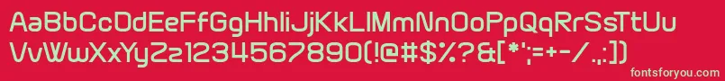 Brain Wants Font – Green Fonts on Red Background