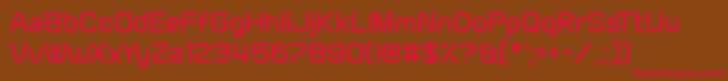 Brain Wants Font – Red Fonts on Brown Background