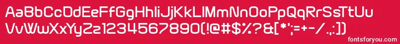 Brain Wants Font – White Fonts on Red Background