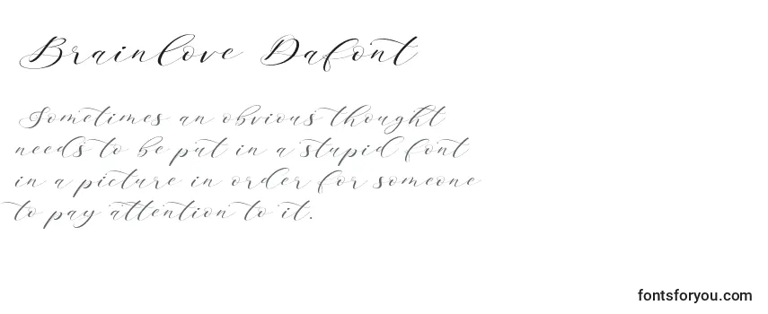 Review of the Brainlove Dafont Font