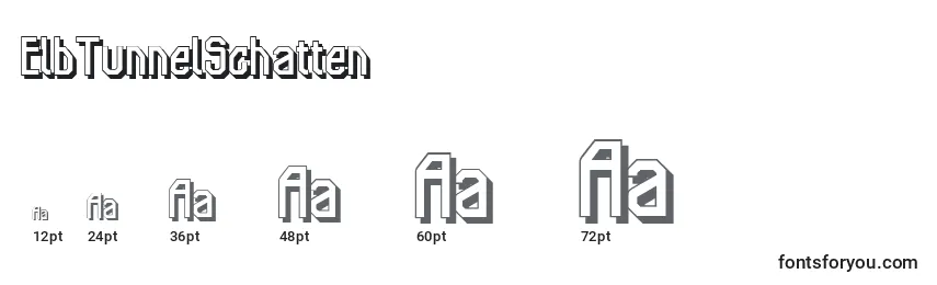 ElbTunnelSchatten font sizes