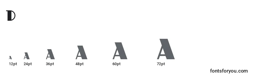 sizes of dustyrose font, dustyrose sizes
