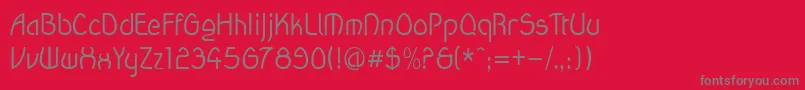 Подробнее о шрифте Wanda Шрифт Wanda – серые шрифты на красном фоне