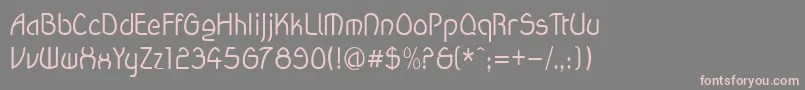 Wanda Font – Pink Fonts on Gray Background