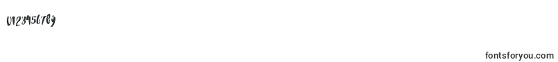 Brambles-Schriftart – Schriften für Zahlen und Nummern