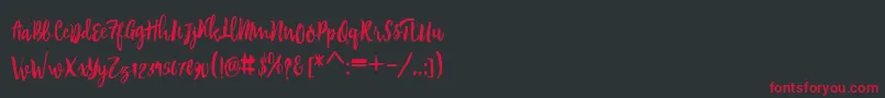 Brambles Font – Red Fonts on Black Background