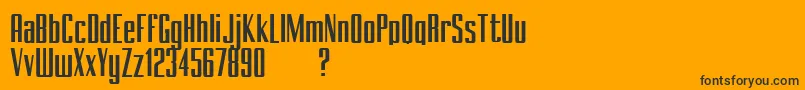 BRANCHEМЃ Demo Font – Black Fonts on Orange Background