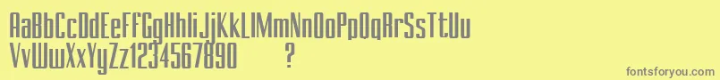 Weitere Informationen zur BRANCHEМЃ Demo-Schriftart BRANCHEМЃ Demo-Schriftart – Graue Schriften auf gelbem Hintergrund