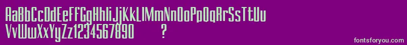 BRANCHEМЃ Demo Font – Green Fonts on Purple Background