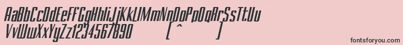 BRANCHEМЃ Italic Demo Font – Black Fonts on Pink Background