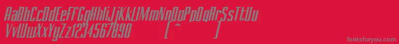 BRANCHEМЃ Italic Demo Font – Gray Fonts on Red Background