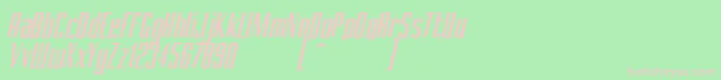 BRANCHEМЃ Italic Demo Font – Pink Fonts on Green Background